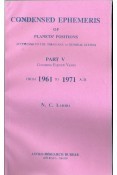 Lahiri Condensed Ephemeris From 1961-1971